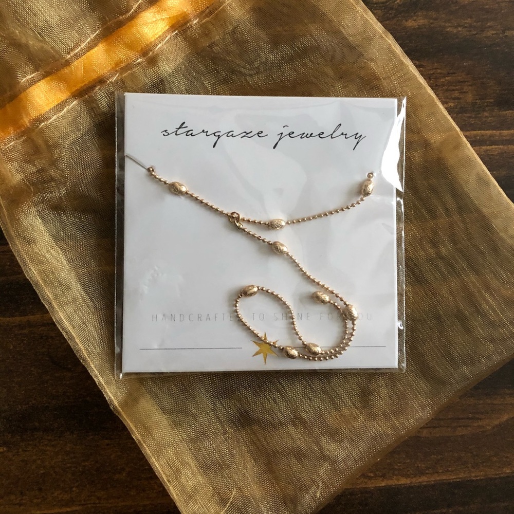 Stargaze jewelry rose gold necklace